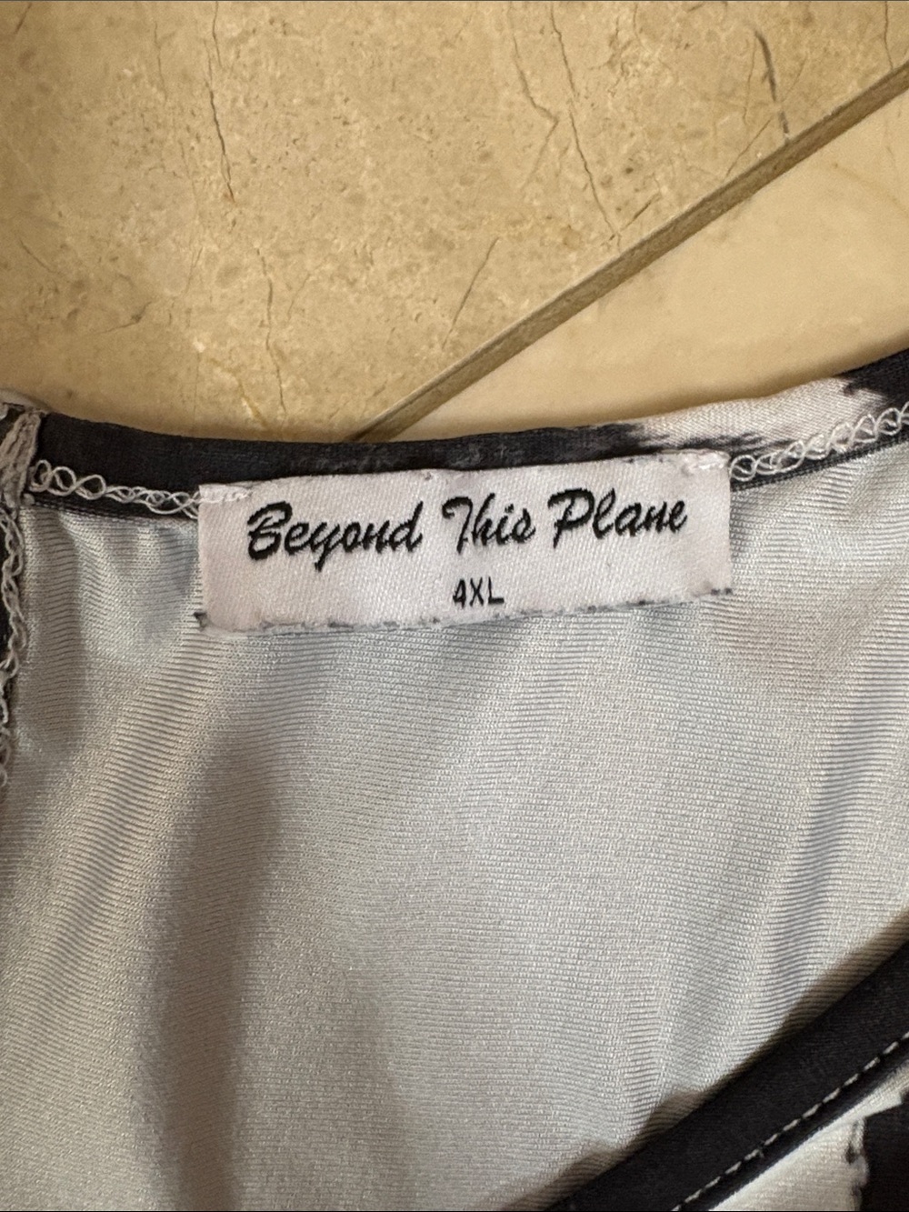 ⭐️ Beyond This Plane - Sleeveless Black & White Tie-Dye Cropped Jumpsuit- 4XL - Picture 3 of 12